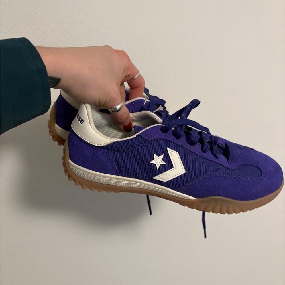 Classic Purple and White Women's Sneakers